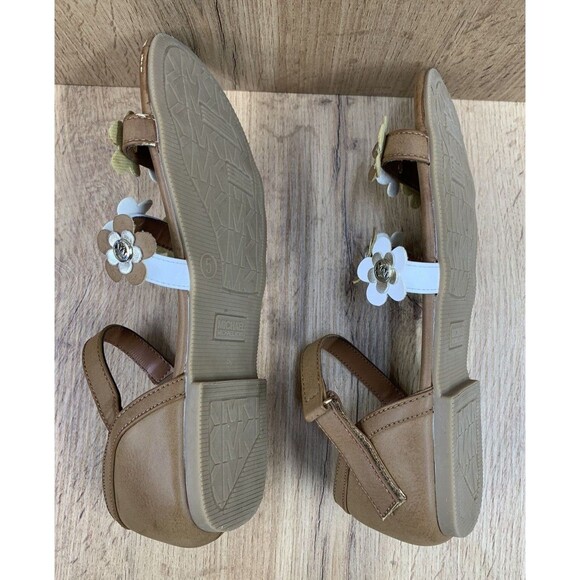 Michael Kors Toddler Girl Sandals Size 5 Brown Hook Loop Closure Casual Open Toe - Picture 11 of 16